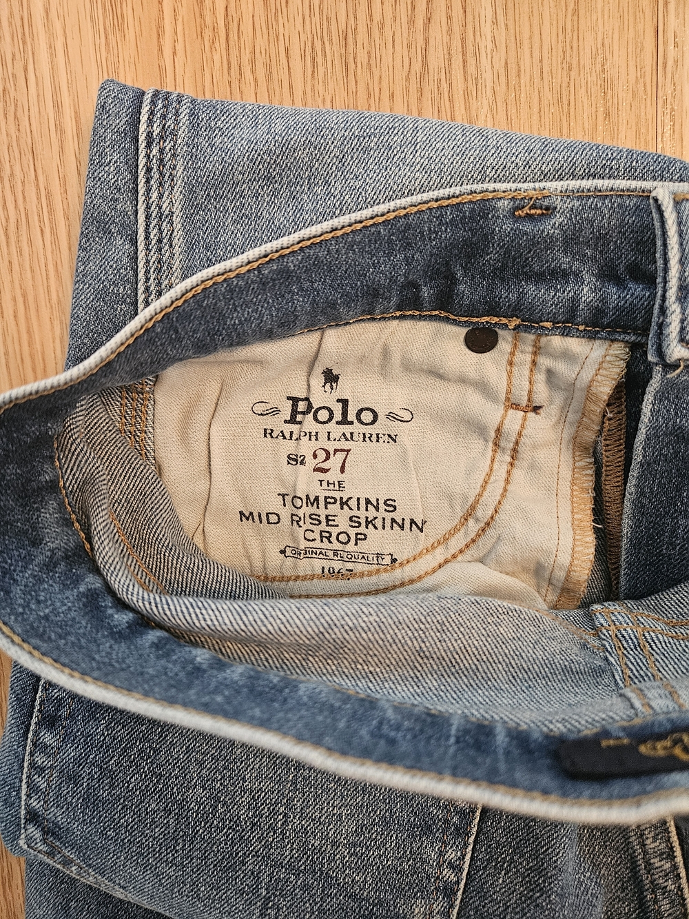 Polo by Ralph Lauren Women's Light Blue Skinny Crop Jeans Size 27. - Picture 5 of 7